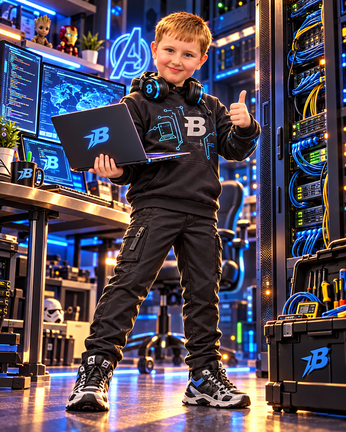 Beck exploring computers and technology